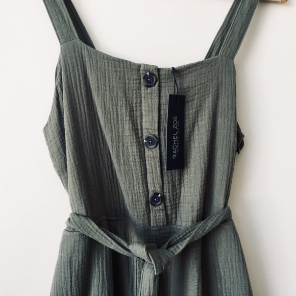 Rachel Zoe Olive Green Jumpsuit - Picture 3 of 6